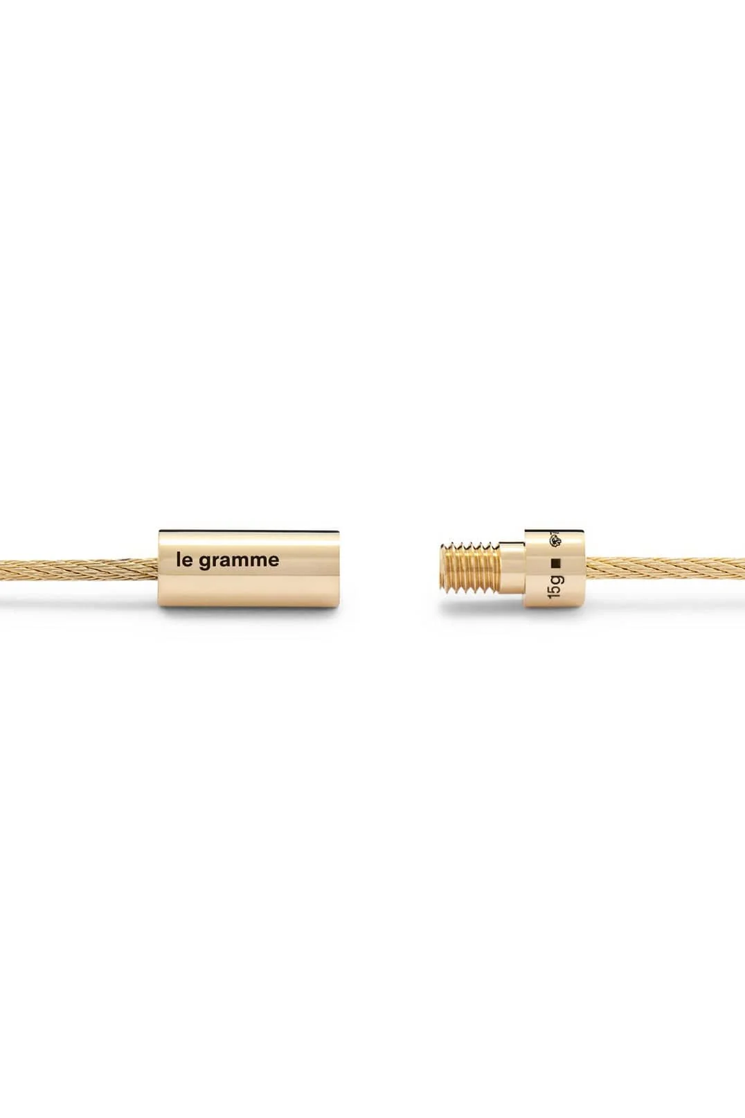 15g Polished Yellow Gold Double Cable Bracelet - Image 5