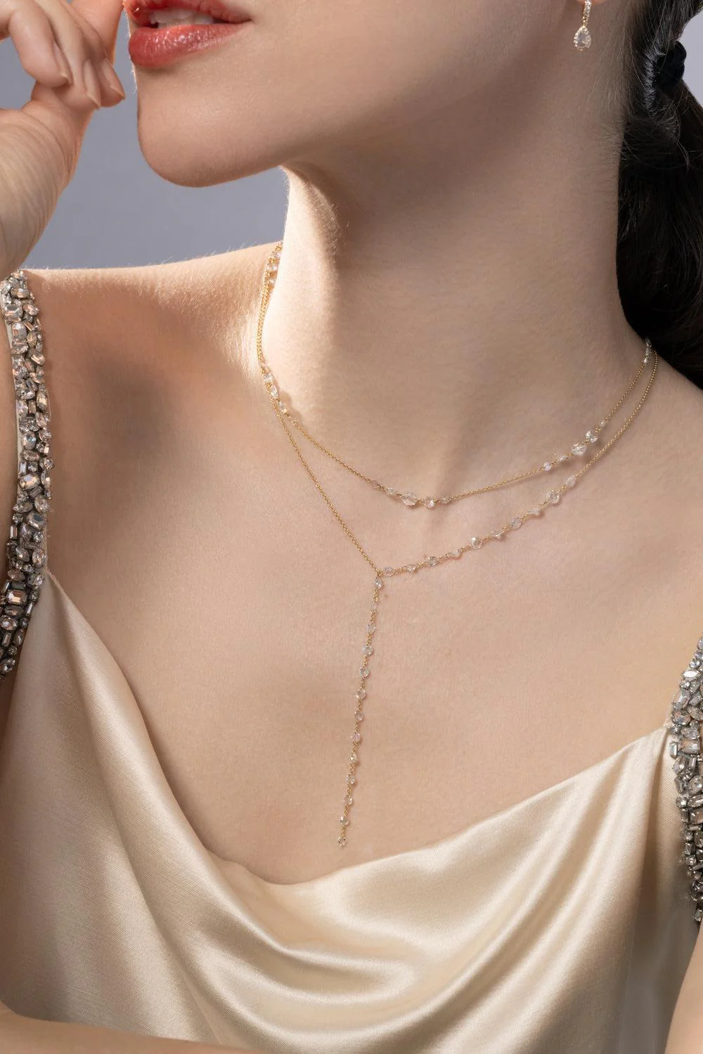 Diamond Ethereal Y Necklace - Image 3