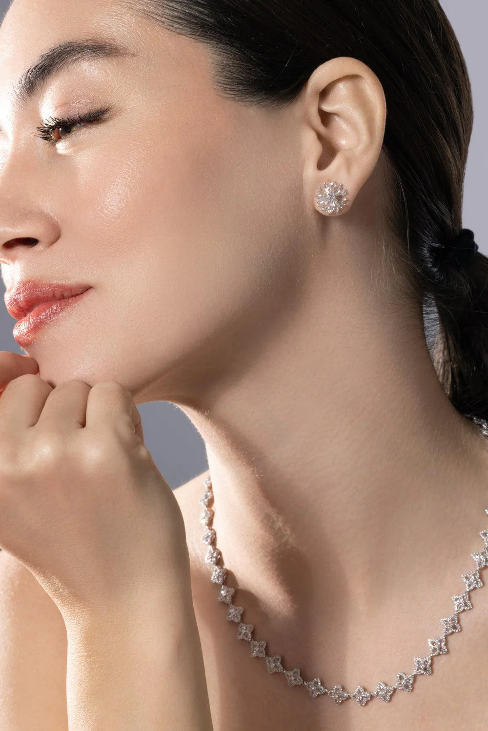 Diamond Mini Eclat Stud Earrings - Image 4