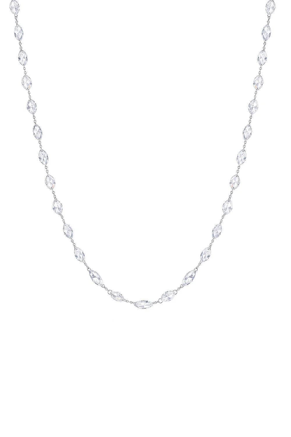 Diamond Moval Cut Ethereal Necklace