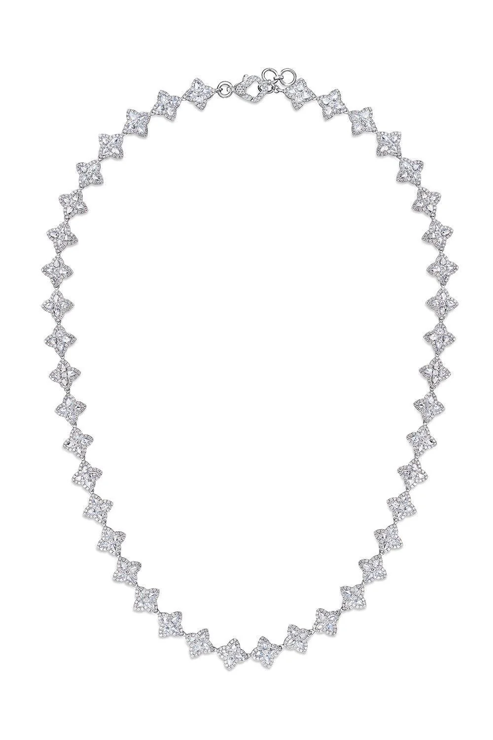 Diamond Pear Blossom Riviera Necklace