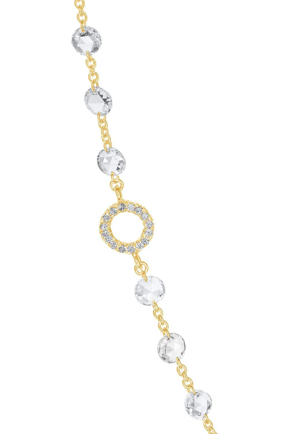 Diamond Rose Cut Ethereal Chain Necklace - Image 5