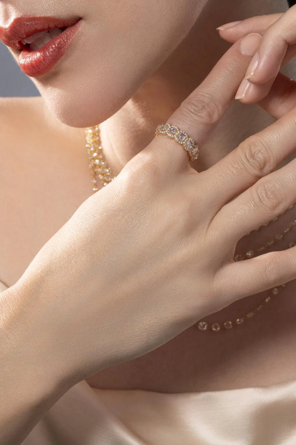 Diamond Scallop Eternity Ring - Image 2