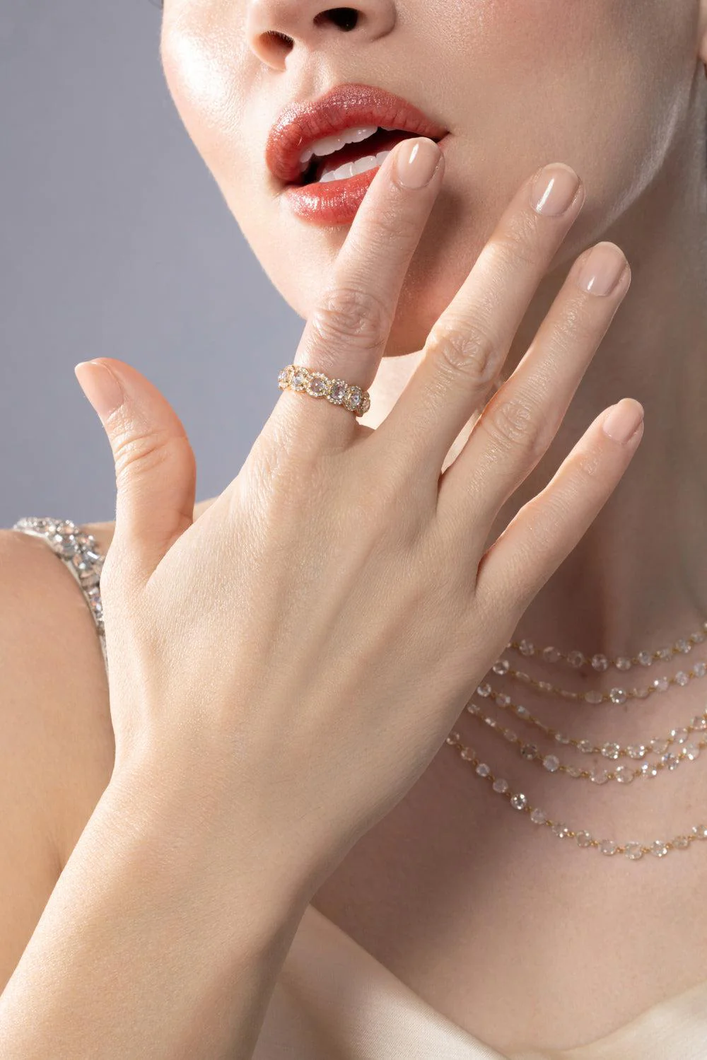 Diamond Scallop Eternity Ring - Image 4