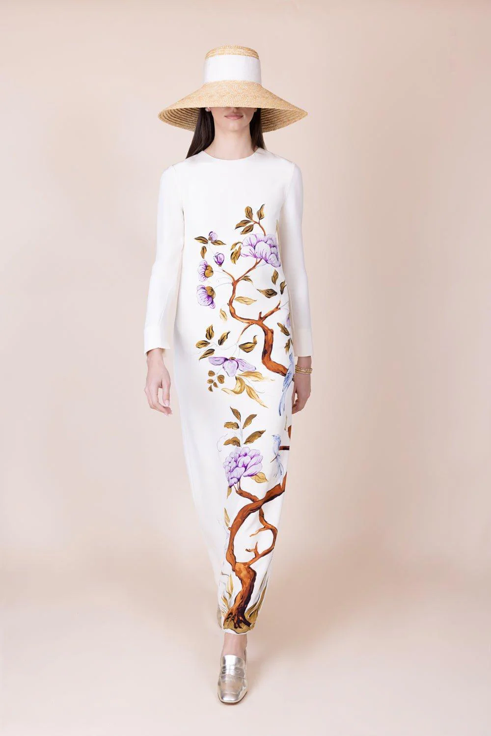Printed Column Maxi Dress - Image 4