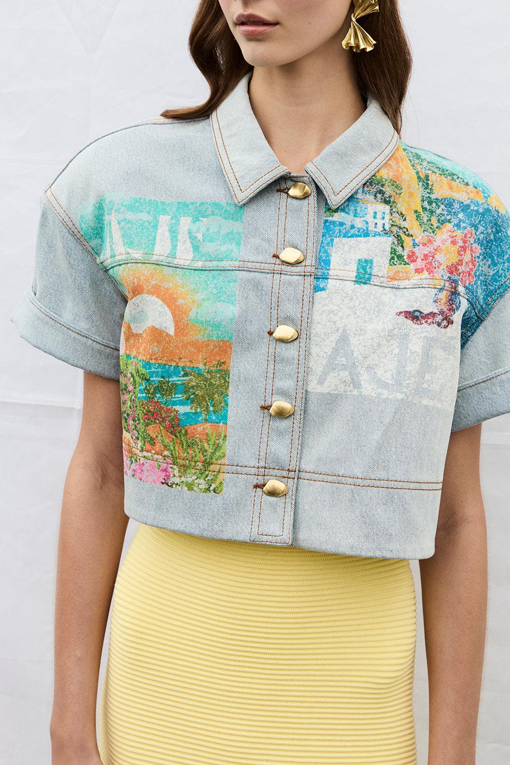Mae Cropped Shirt - Image 2