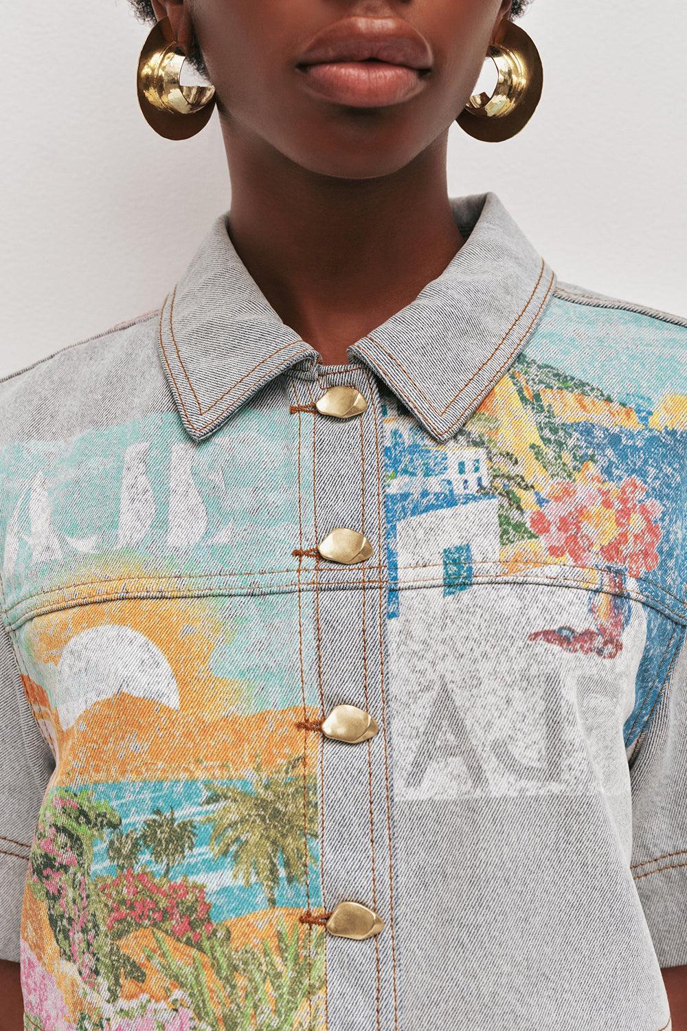 Mae Cropped Shirt - Image 3