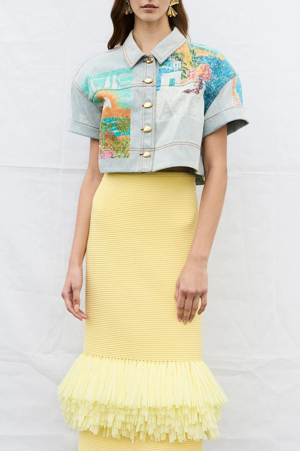 Mae Cropped Shirt - Image 5