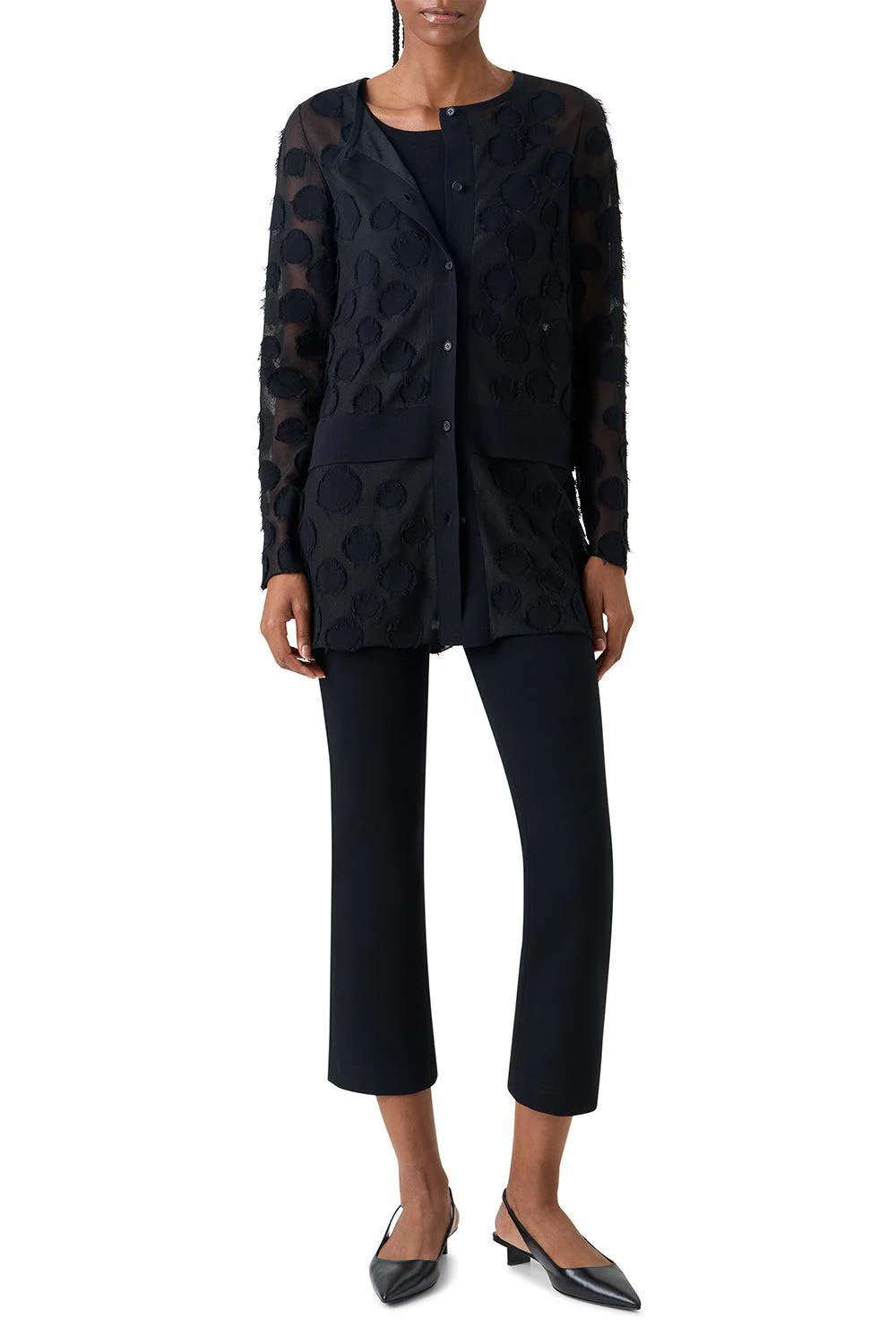 Button Front Long Cardigan - Image 2