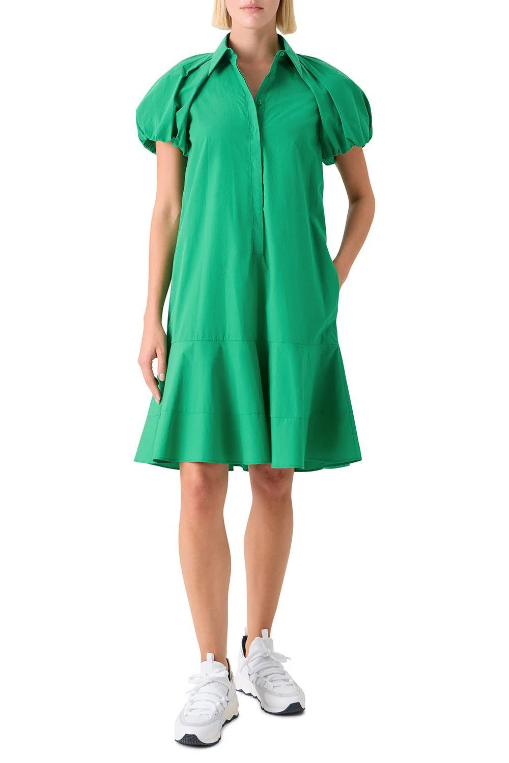 Drop Waist Bubble Sleeveless Dress - Image 5