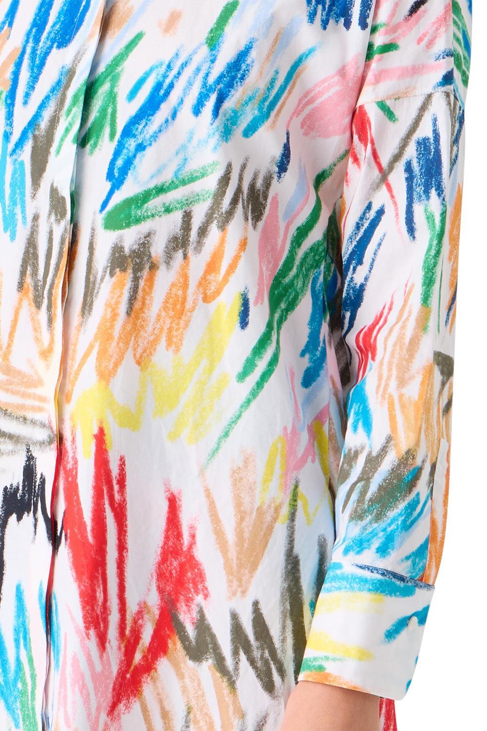 Long Sleeve Sribble Blouse - Image 3