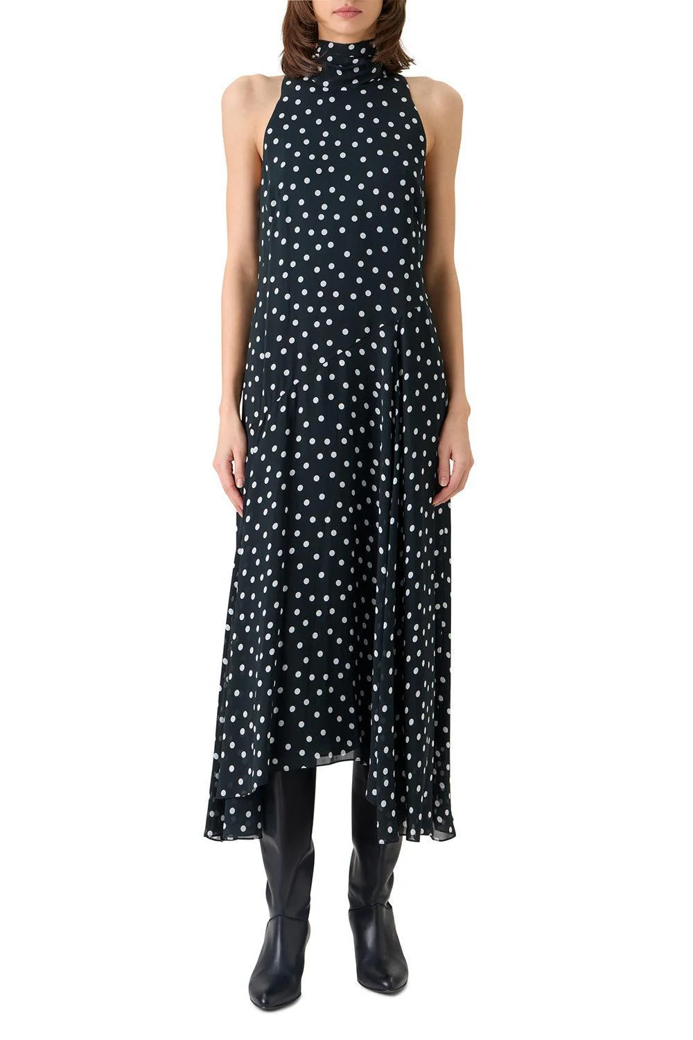 Mock Neck Midi Dress - Image 2