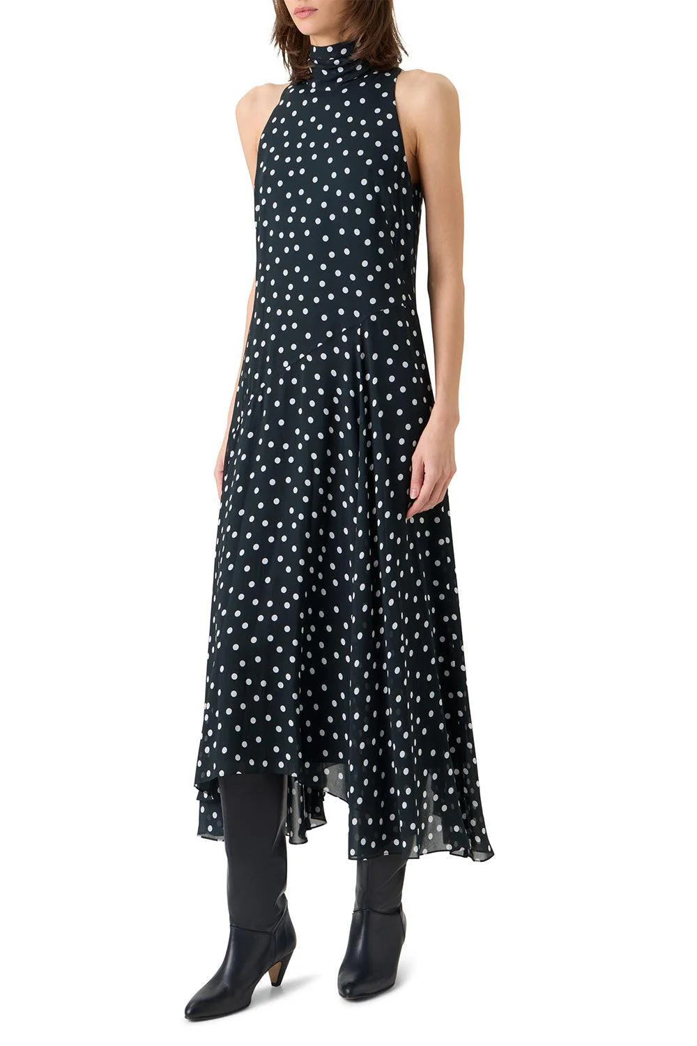 Mock Neck Midi Dress - Image 4