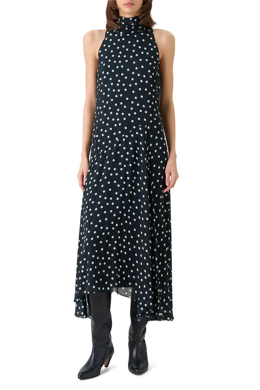 Mock Neck Midi Dress - Image 5