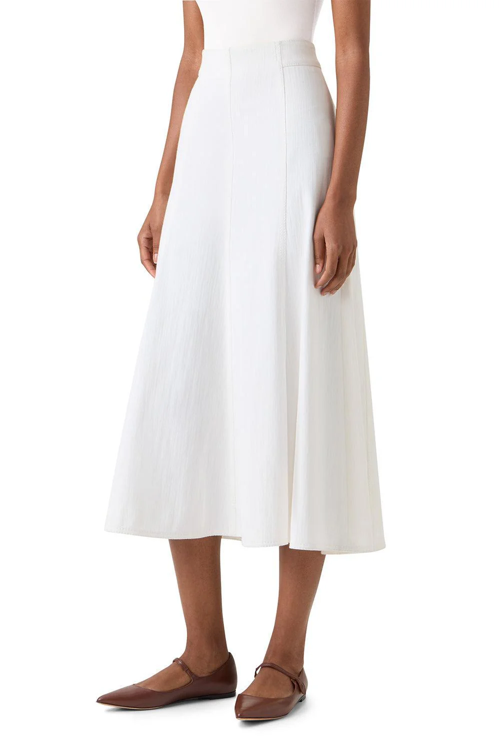 Pleated Flare Midi Skirt - Image 5