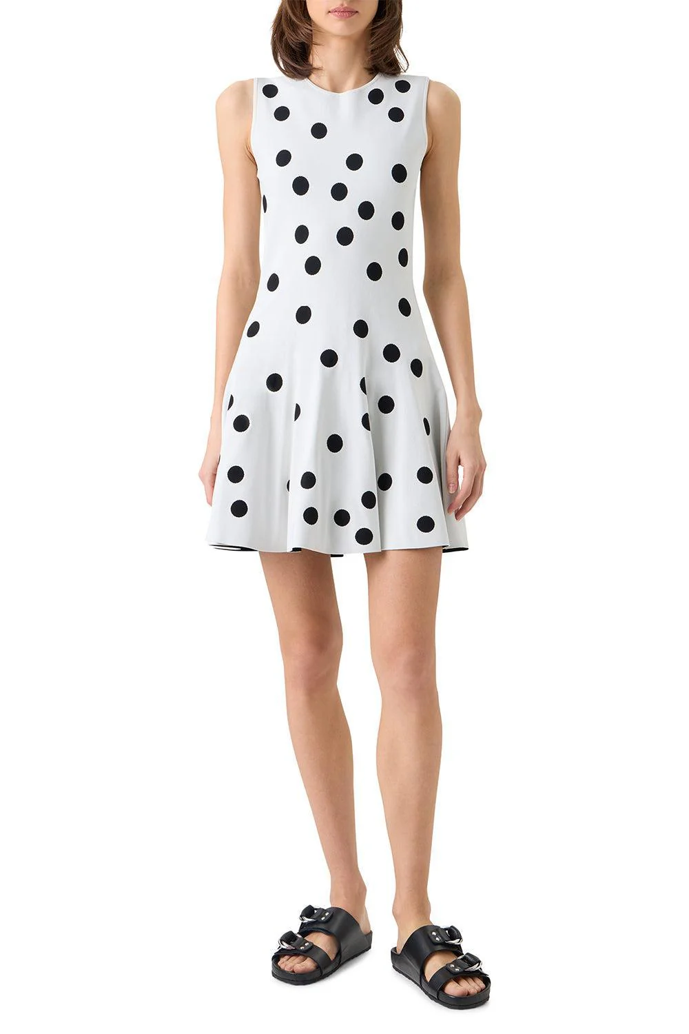 Sleeveless Knit Flare Dress - Image 5