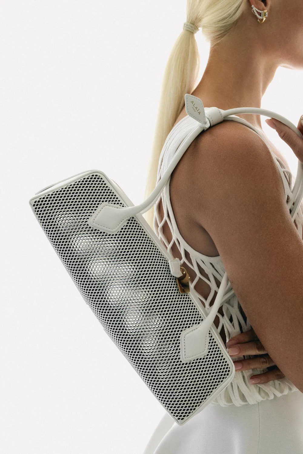 Medium Le Teckel Bag - Blanc - Image 3