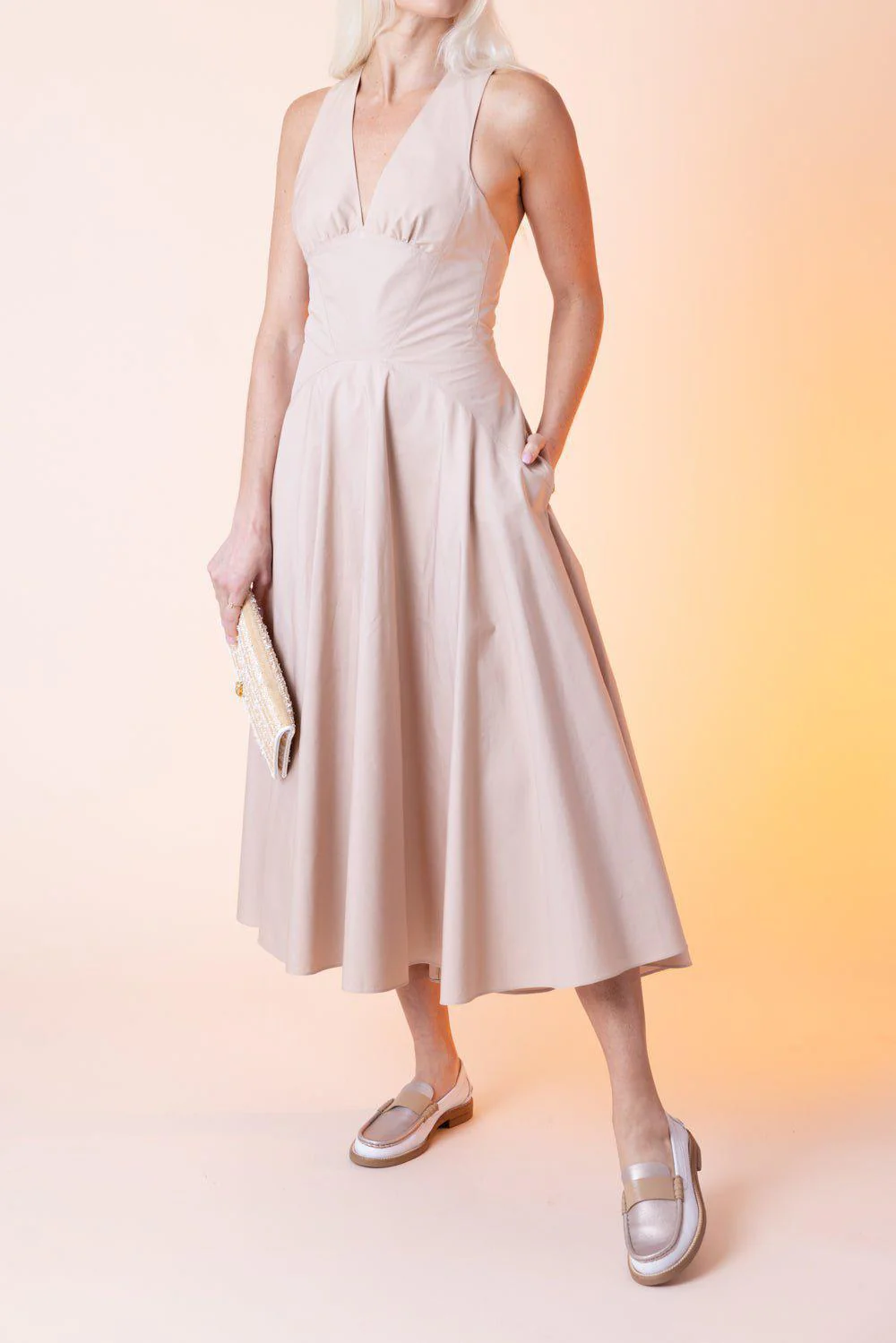 Vneck Crossback Dress - Image 2