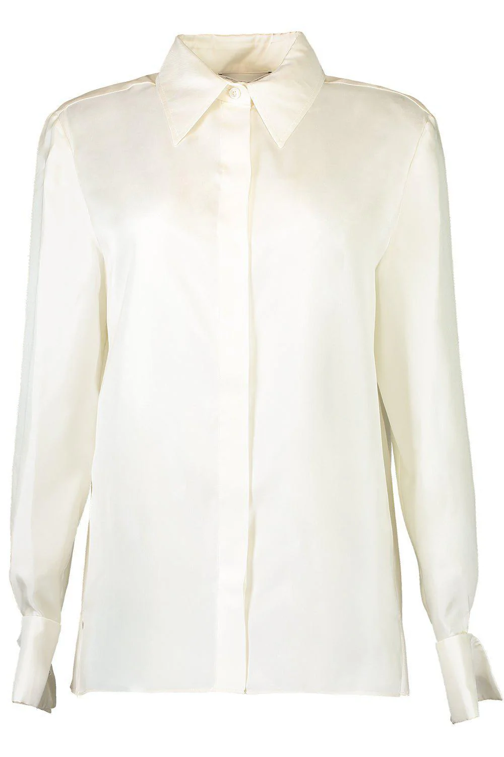 Jewel Cuff Link Button Down Blouse