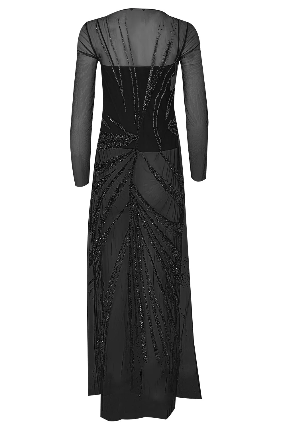 Long Sleeve Beaded Dress - Image 5
