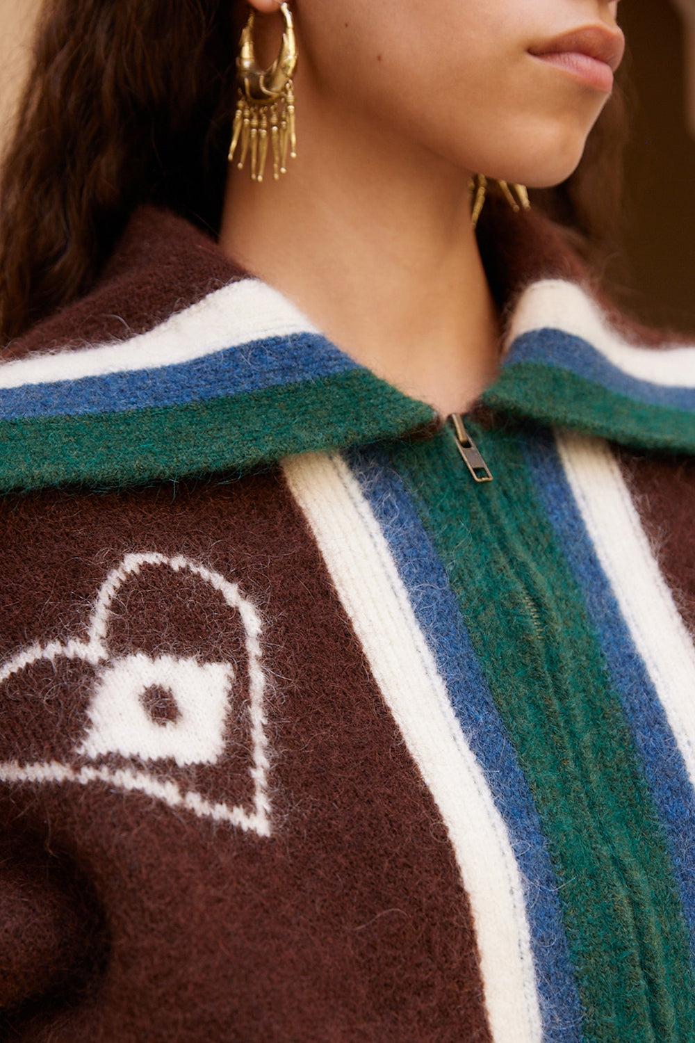 Maroc Zip Up Cardigan - Image 3