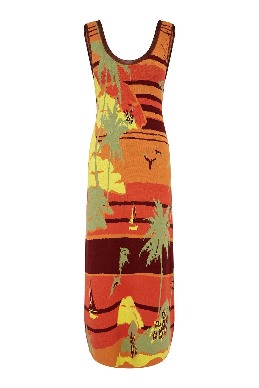 Palm Island Midi Dress