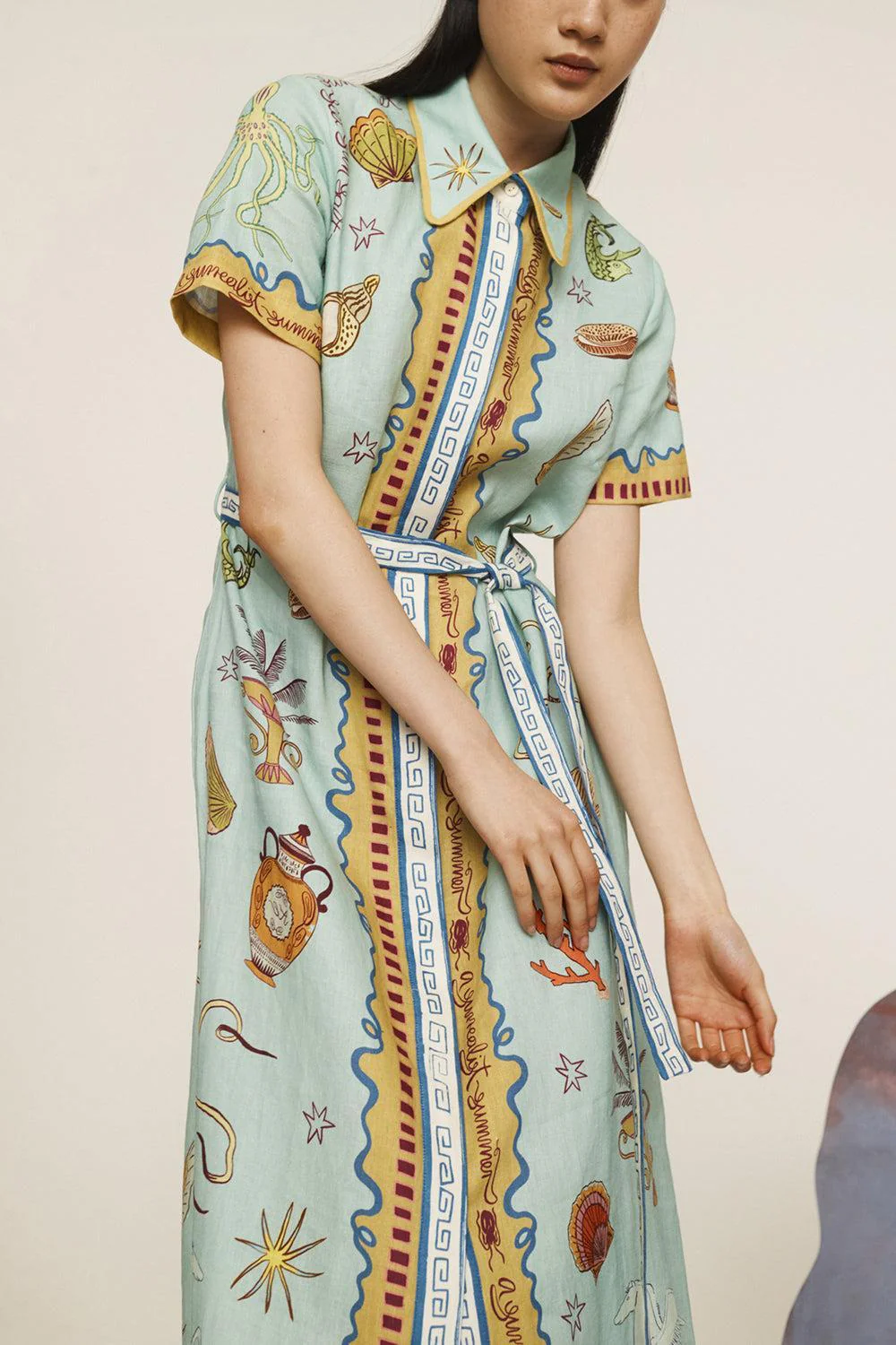 Surrealist SS Summer Shirtdress - Image 4