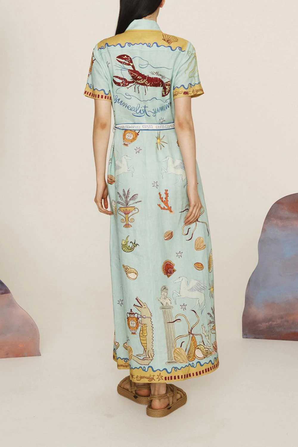 Surrealist SS Summer Shirtdress - Image 5