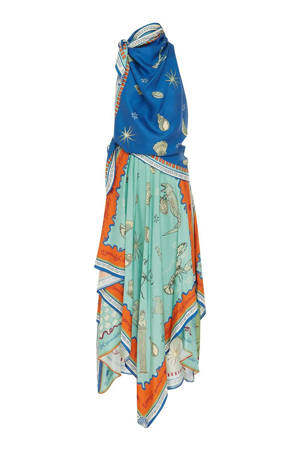 Surrealist Summer Scarf Dress