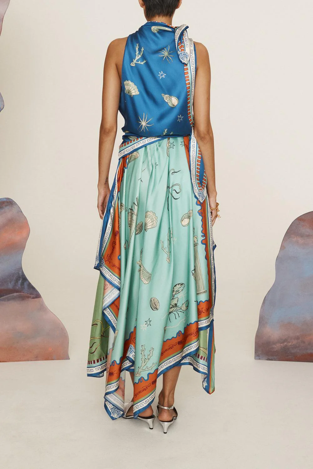 Surrealist Summer Scarf Dress - Image 6