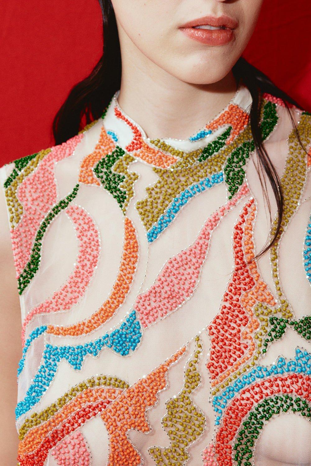 The Five Beaded Mini Dress - Image 2