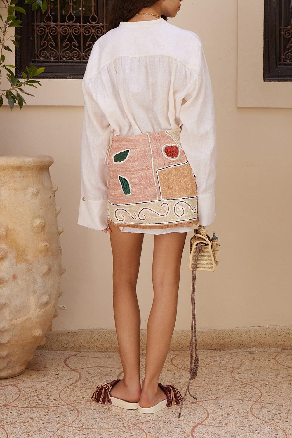 Velora Raffia Skirt - Image 6