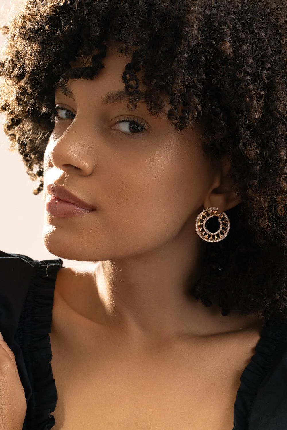 Diamond Force Hoop Earrings - Image 4
