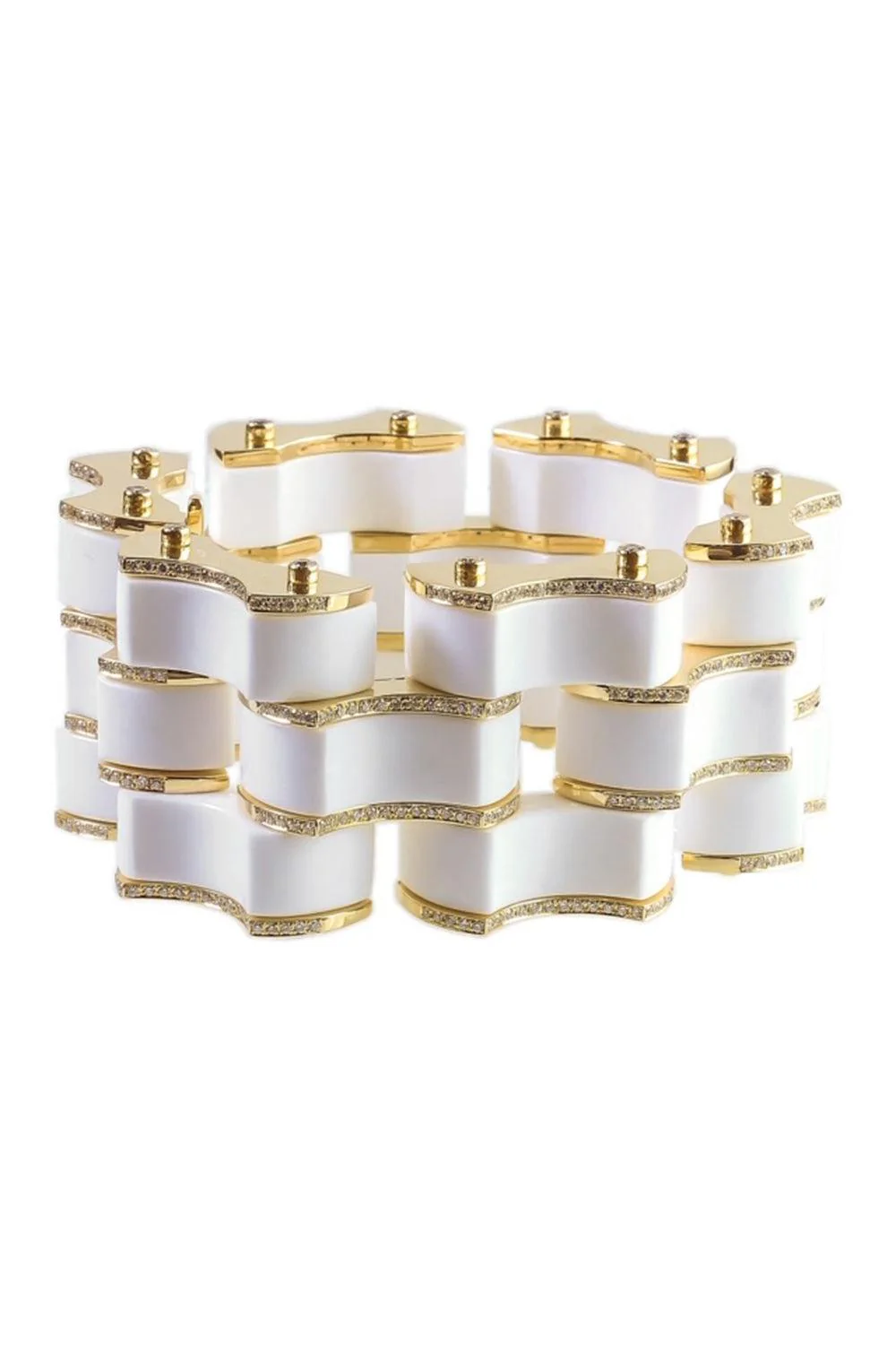 Carved Cocolon Ondina Diamond Edge Bracelet