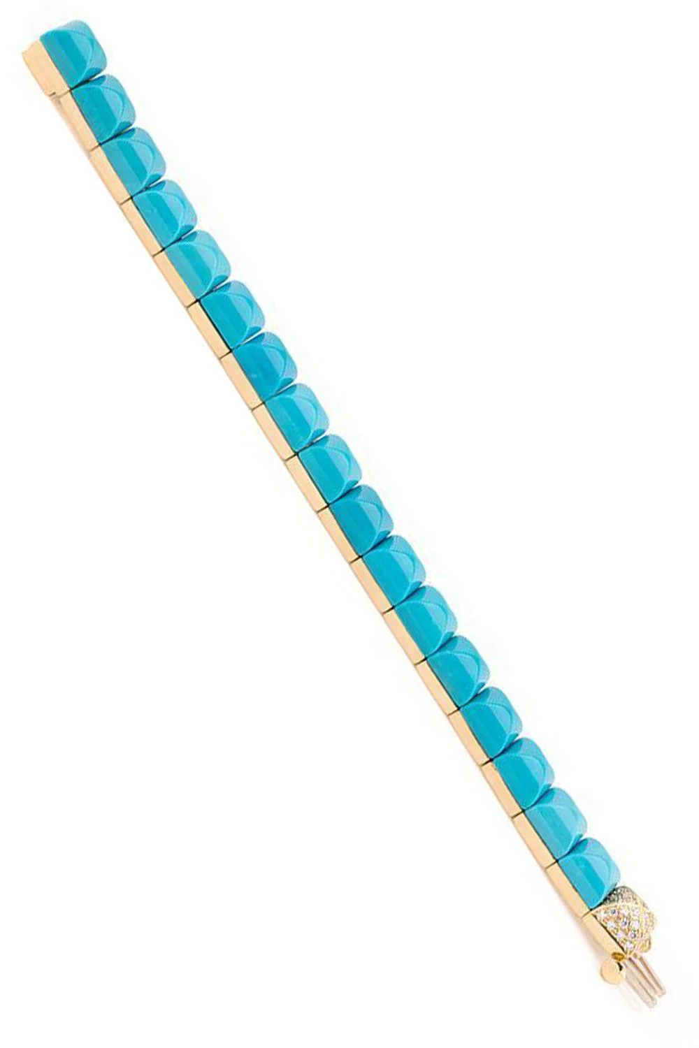 Diamond Lock Piramide Turquoise Bracelet