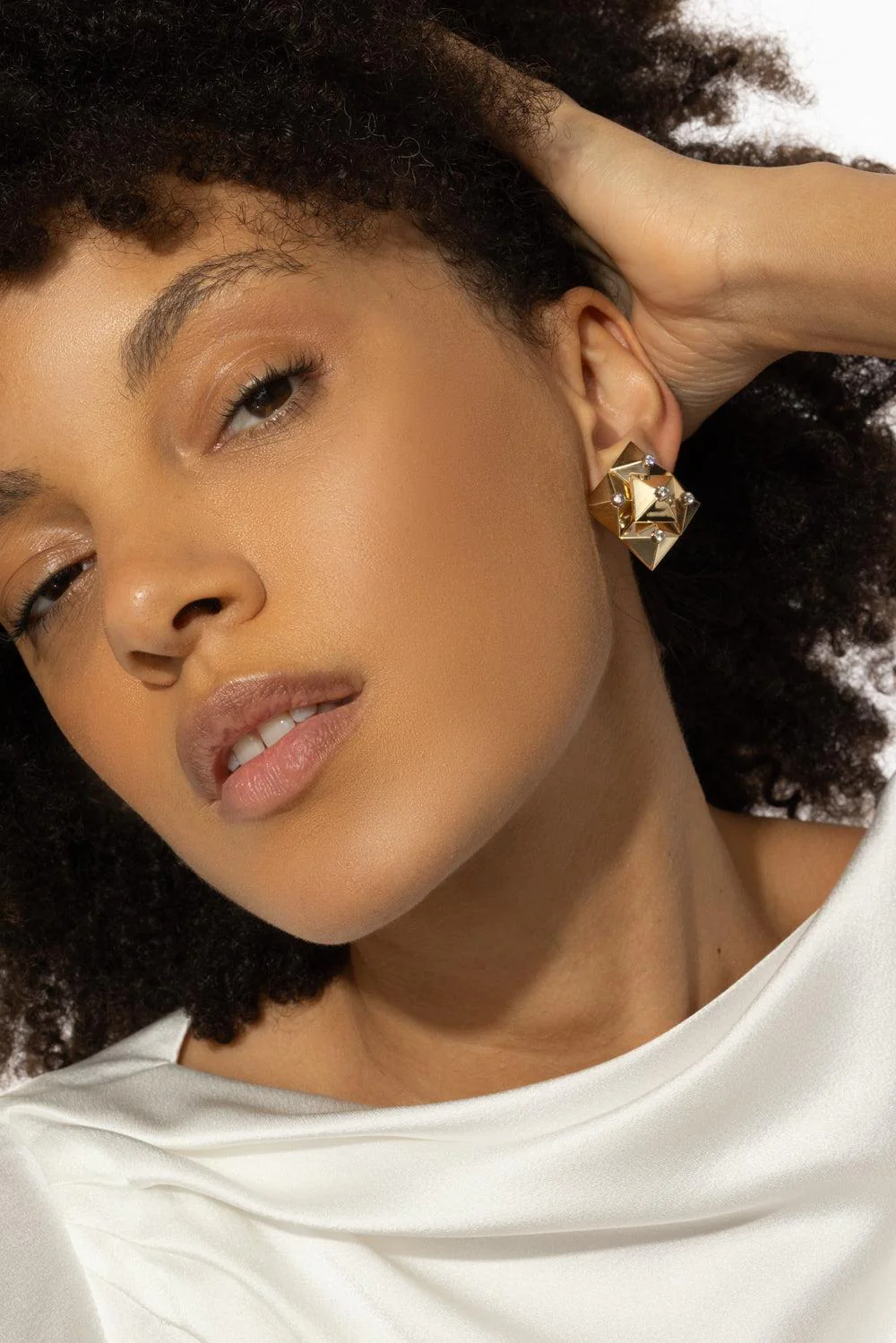 Diamond Piramide Doppia Earrings - Image 2