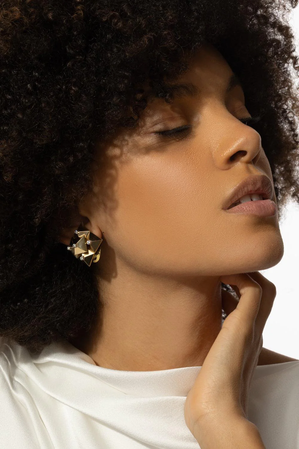 Diamond Piramide Doppia Earrings - Image 3