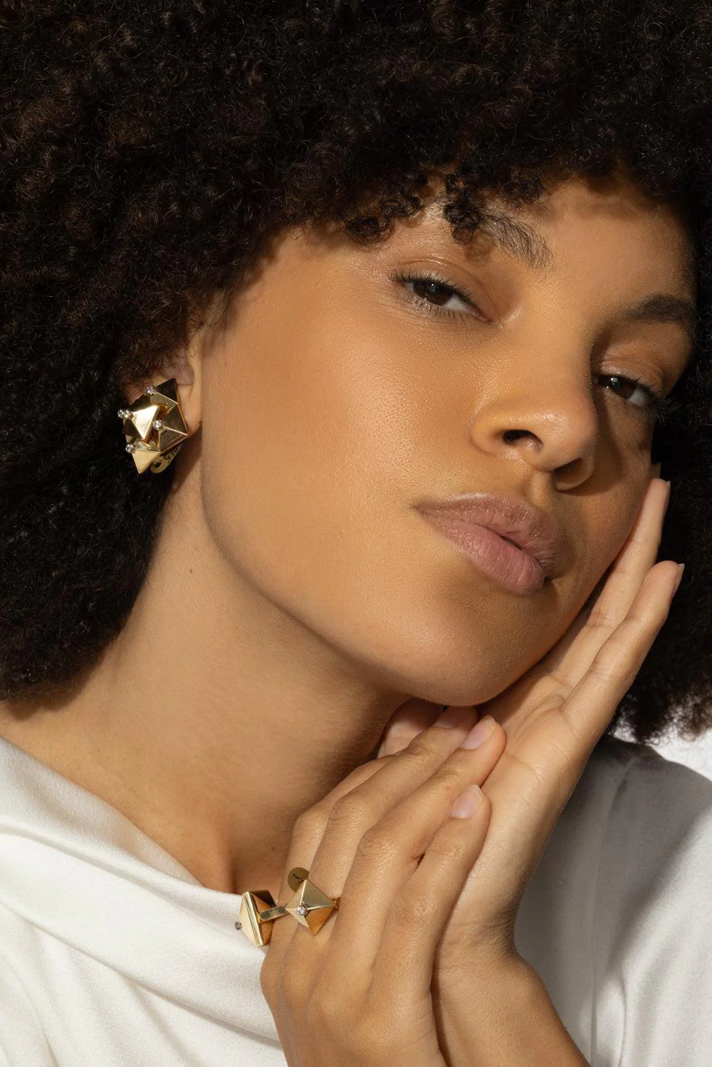 Diamond Piramide Doppia Earrings - Image 4