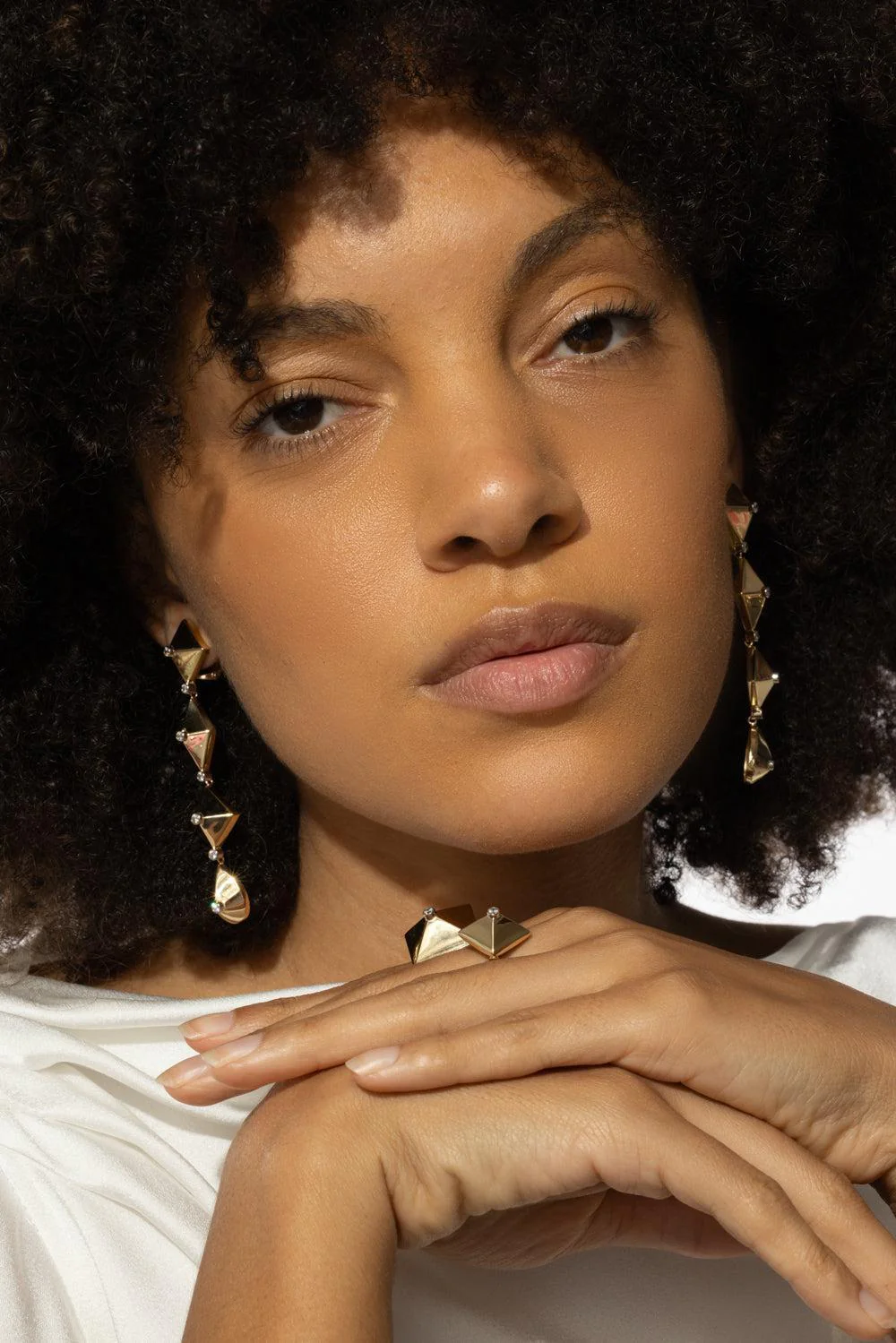 Diamond Piramide Linea Earrings - Image 4