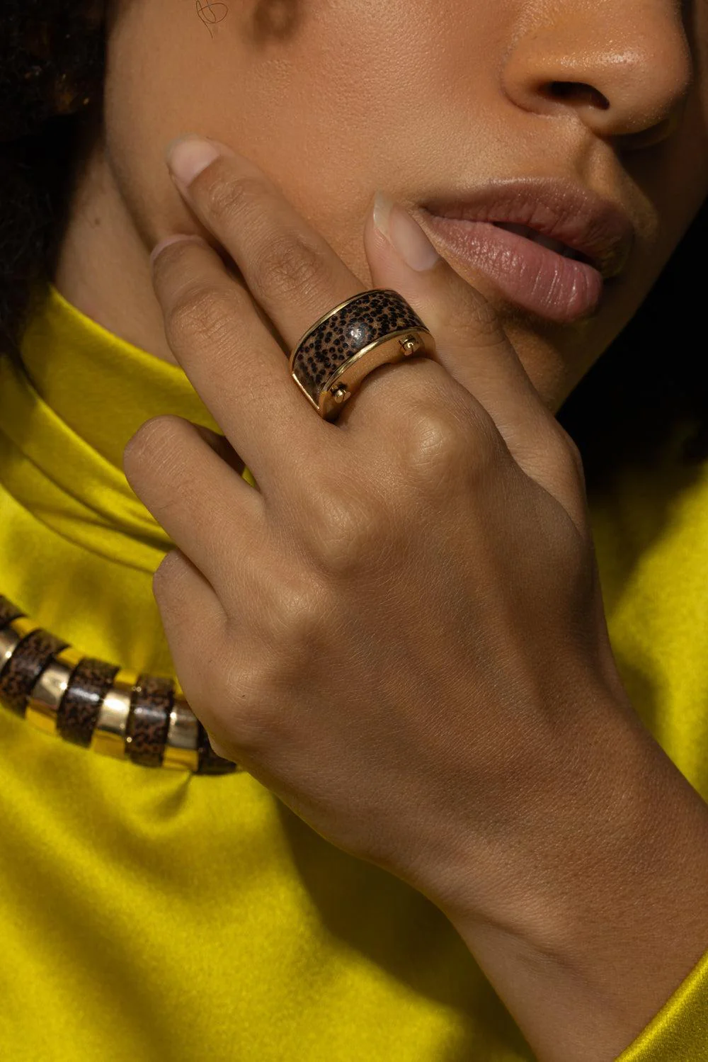 Leopard Palm Wood “Salvaggio” Ring - Image 3