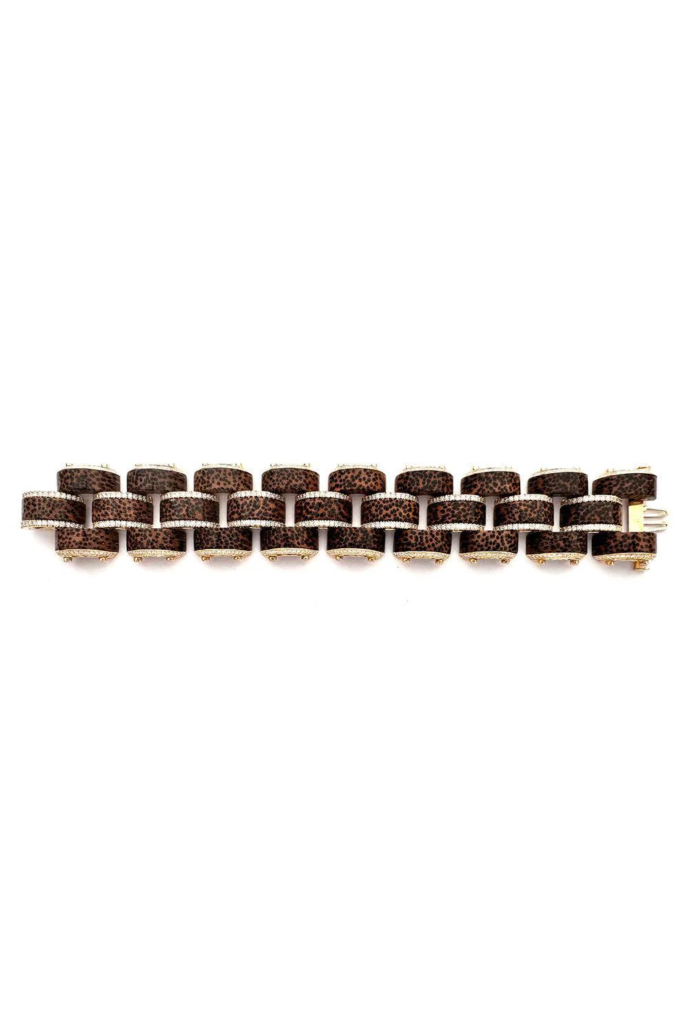 Leopard Palm Wood Selvaggia Bracelet