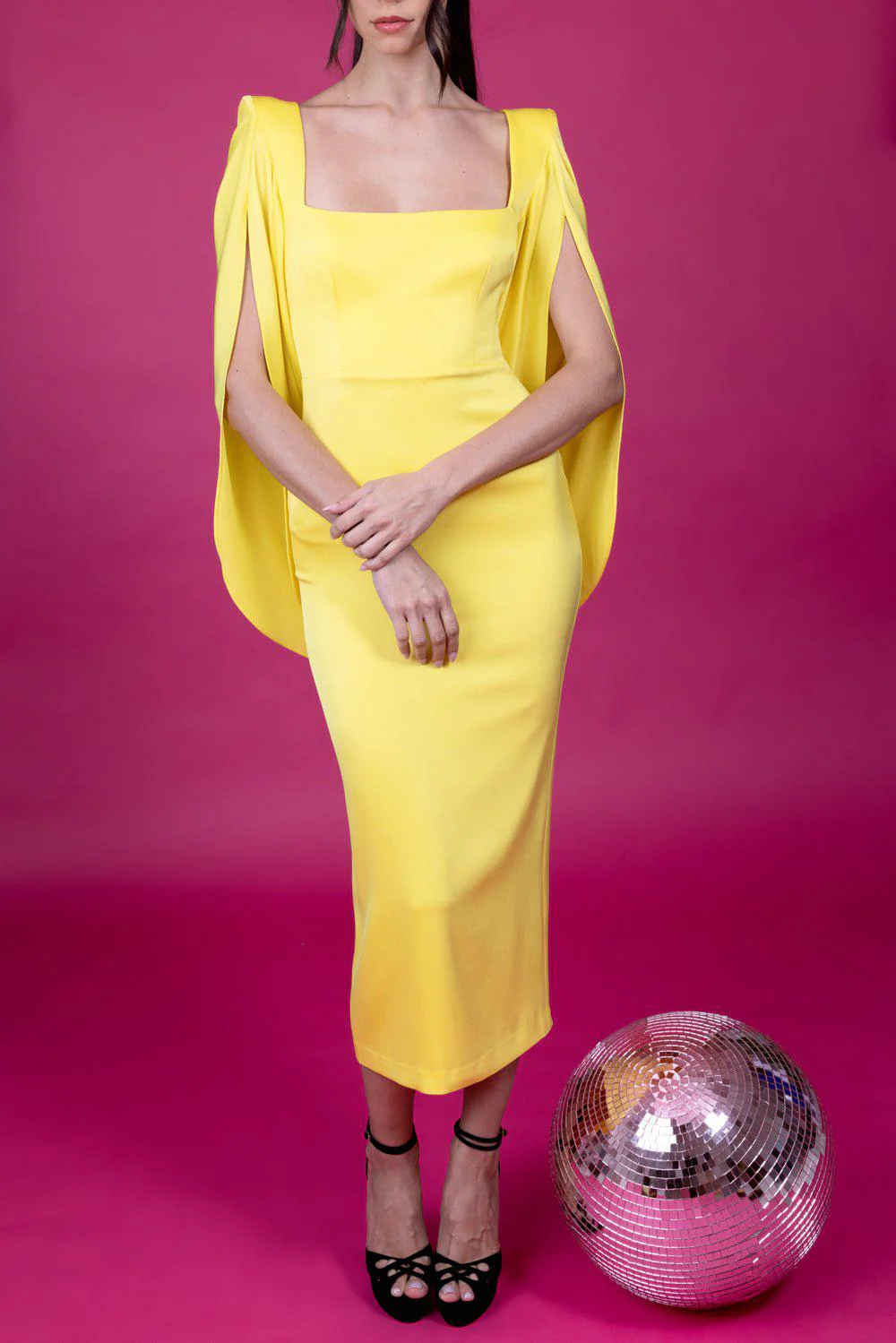 Portrait Cape Dress - Image 3