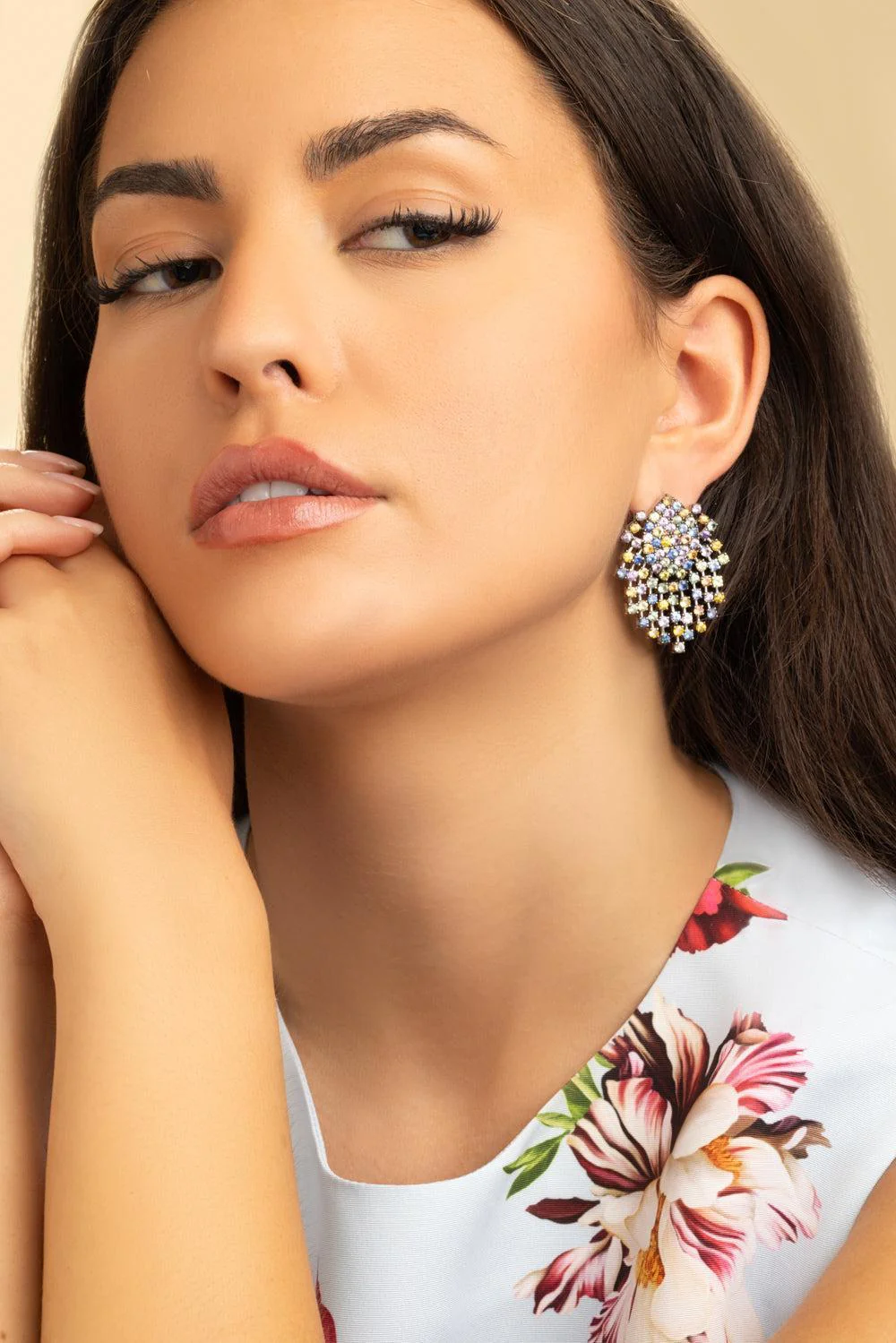 Mixed Sapphire Earrings - Image 2
