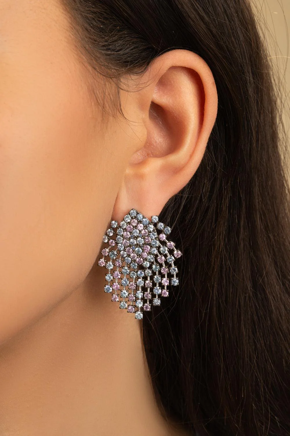 Pink Sapphire Earrings - Image 3