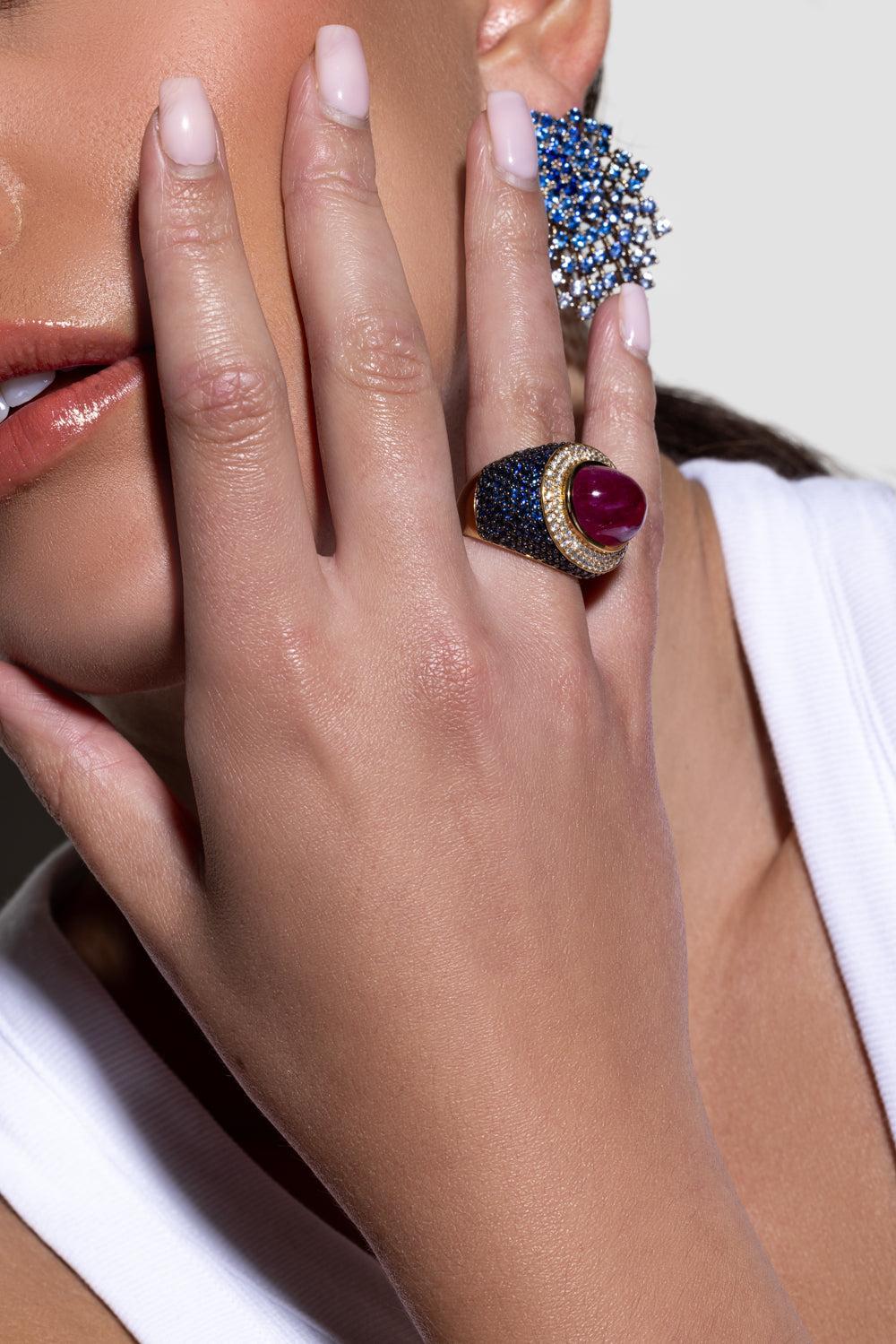 Sapphire Ruby Ring - Image 4