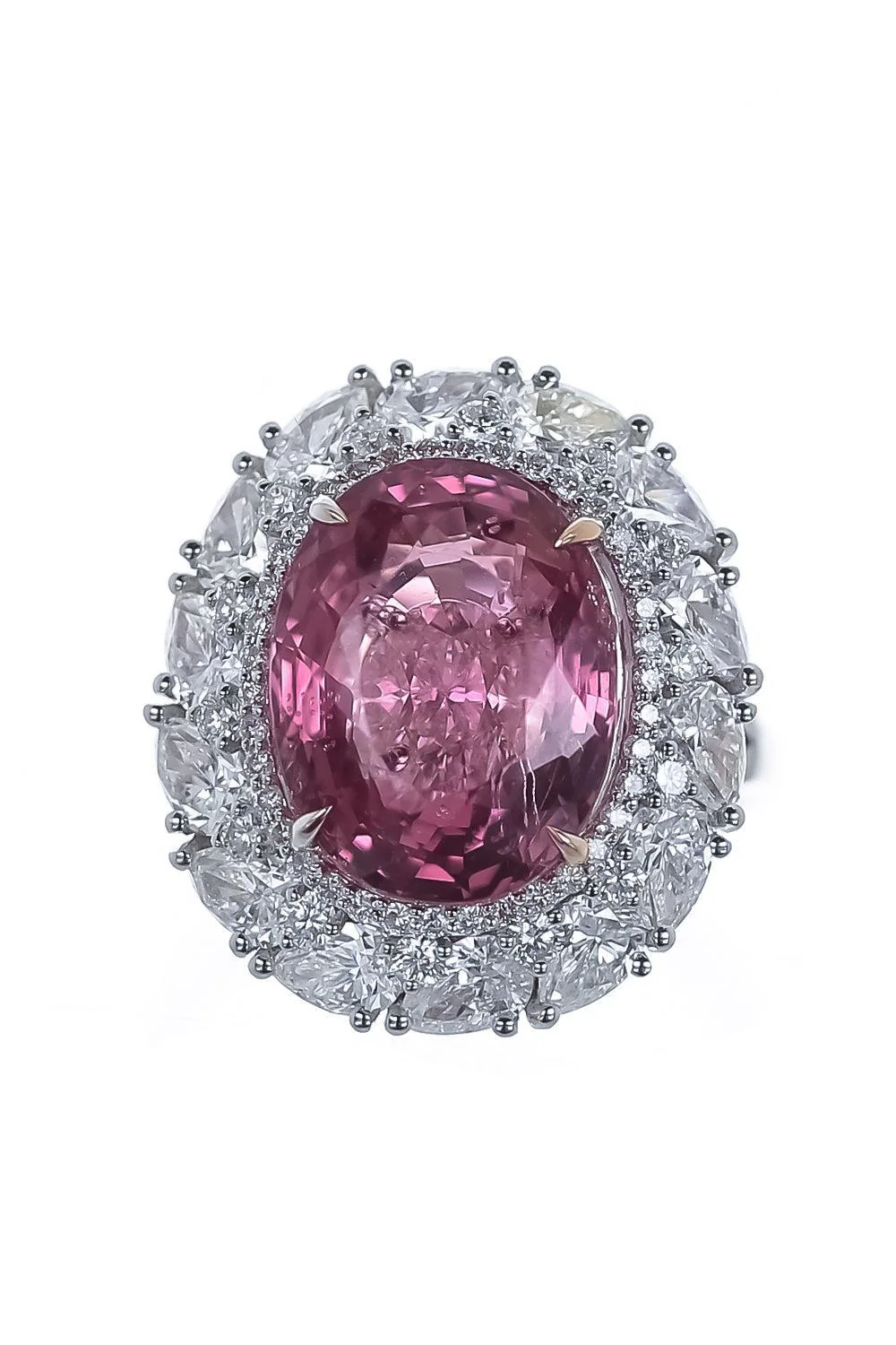 Spinel Diamond Ring