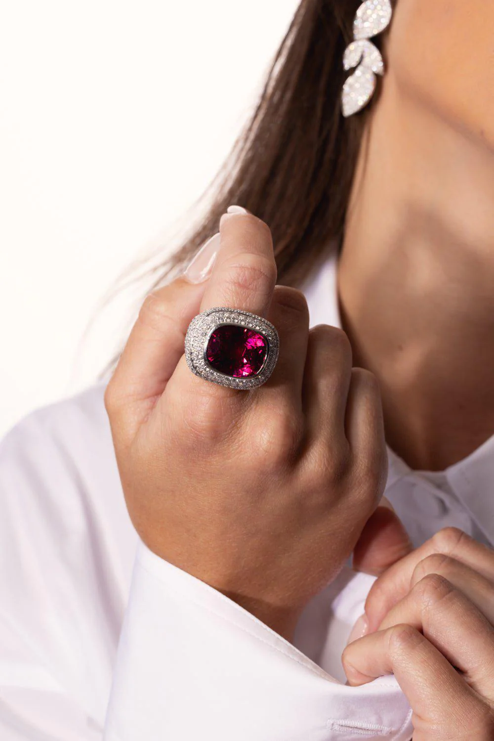 Tourmaline Diamond Ring - Image 2