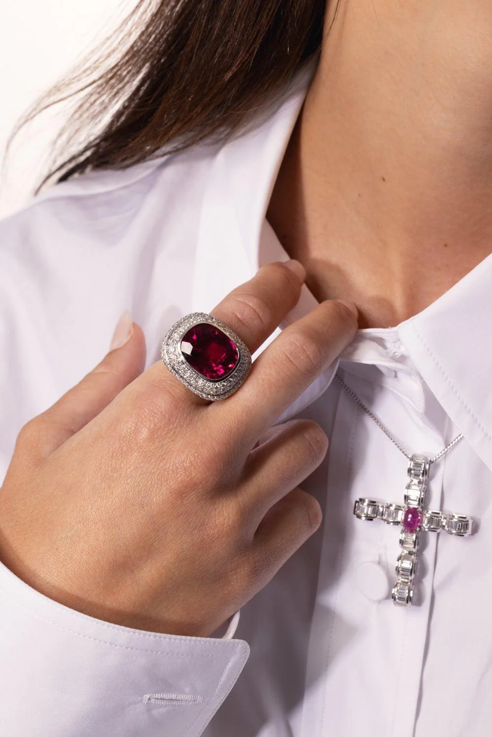 Tourmaline Diamond Ring - Image 4