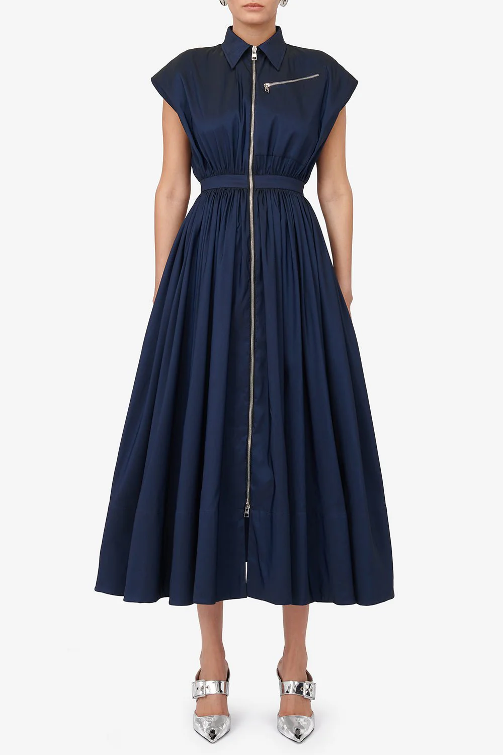 Dropped Shoulder Shirt Dress - Image 3