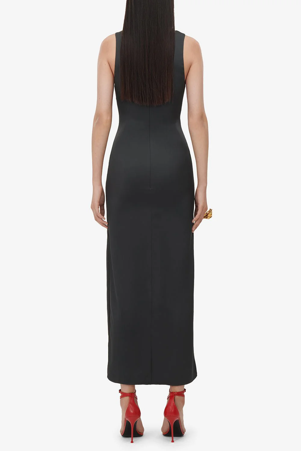 Rose Print Midi Dress - Image 5